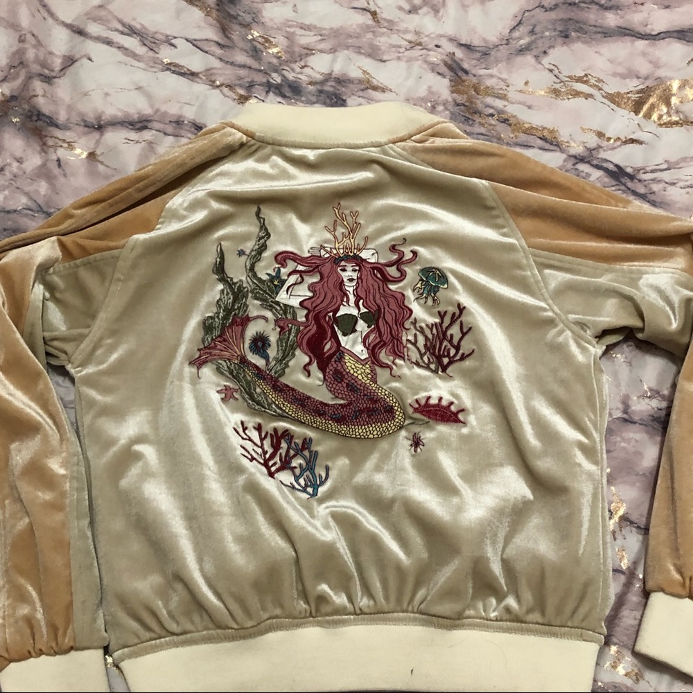 Velvet Mermaid Bomber Jacket